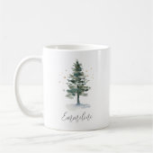Mug Splendor Pine Tree hiver Noël personnalisé (Gauche)