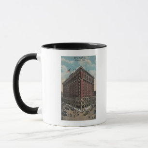 Mug Spokane, WA - vue d'hôtel de Davenport