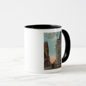 Mug Spokane, WA - Vue du centre-ville avec Horsecarts (Devant droit)