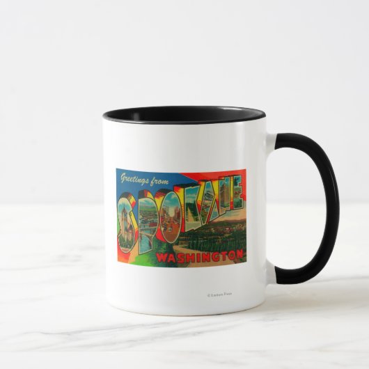 Mug Spokane, Washington - Scènes de grandes lettres 2 (Droite)