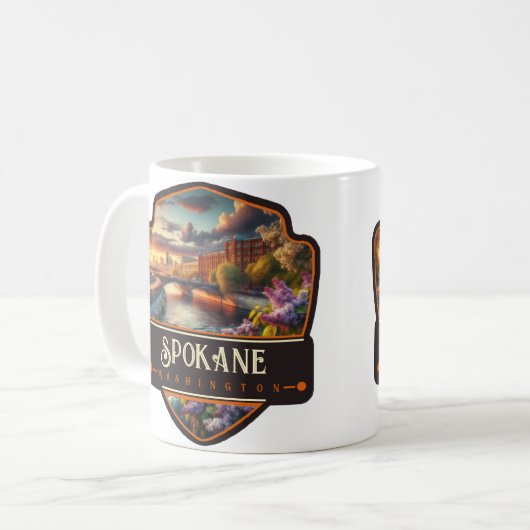 Mug Spokane, Washington| Vintage (Devant gauche)
