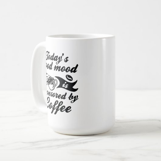 Mug Sponsorisé Par Café (Devant gauche)