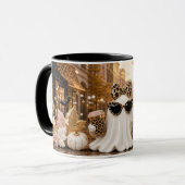 Mug Spooky Chic Ghost Mug, Leopard Print Halloween (Devant gauche)