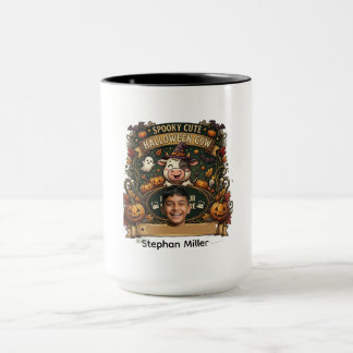 Mug Spooky Cute Halloween Cow Personalized Party Suite