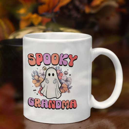 Mug Spooky Grandma,Funny Halloween Ghost