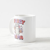 Mug Spooky Mama Funny Halloween Ghost (Devant gauche)