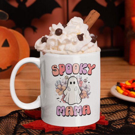 Mug Spooky Mama Funny Halloween Ghost