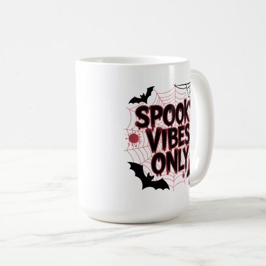 Mug Spooky Vibes Only Aesthetic Design-67503 (Devant droit)