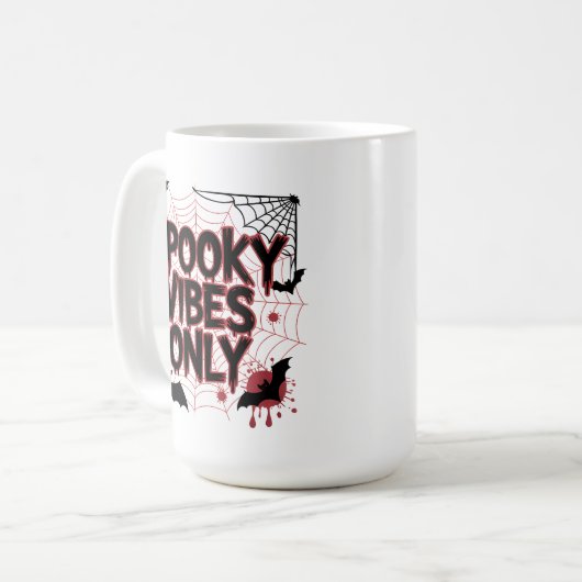 Mug Spooky Vibes Only Aesthetic Design-67503 (Devant gauche)