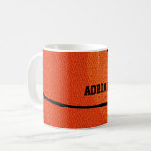 Mug Sport de basket-ball personnalisé (Devant gauche)