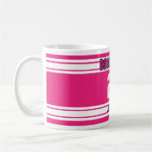 Mug Sport de basket-ball rose et blanc chaud (Gauche)