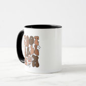 Mug sport de football mignon maman ajouter monogramme (Devant gauche)
