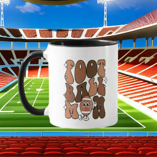 Mug sport de football mignon maman ajouter monogramme