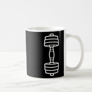 Mug Sport de musculation Minimaliste Haltère Simple 2