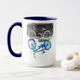 Mug Sport de vélo BMX réflexion colorée