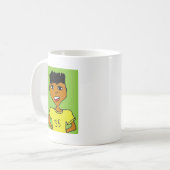 Mug sport dessin animé pour enfant noir (Devant gauche)