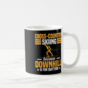 Mug Sport d'hiver drôle Ski de fond sur neige tenue