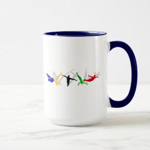 Mug Sport élevé de plate-forme de tremplin de plong