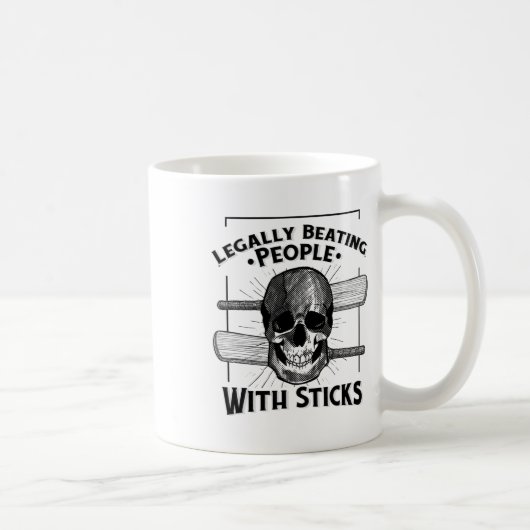 Mug Sport Humor Legally Beating People With Sticks Sku (Droite)