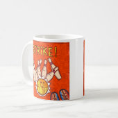 Mug Sport moderne de bowling à dix broches (Devant gauche)