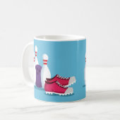 Mug Sport moderne de bowling à dix broches (Devant gauche)