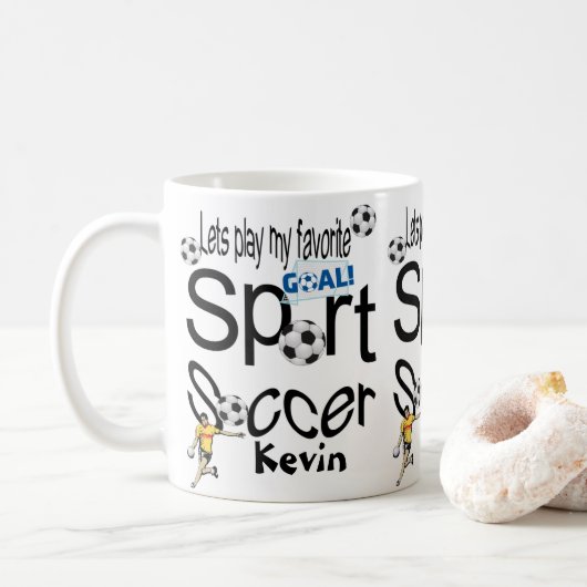 Mug Sports de soccer (Avec donut)