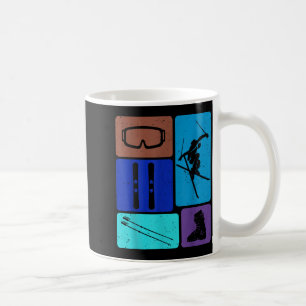 Mug Sports d'hiver aventure neige ski drôle