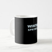 Mug Sports d'hiver - Sprinter d'hiver - Chemise de ski (Devant gauche)