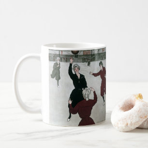 Mug Sports Vintage, joueuses de basket-ball en jeu