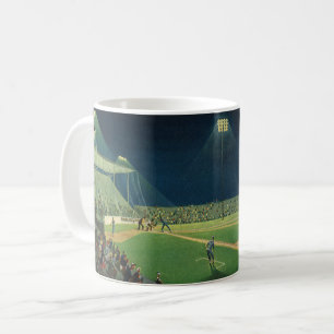 Mug Sports Vintage, Match de Baseball de Nuit