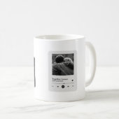 Mug Spotify Couples Cadeau pour lui Valentines jour, (Devant droit)