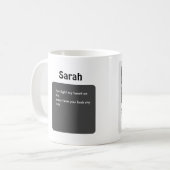 Mug Spotify Couples Cadeau pour lui Valentines jour, (Devant gauche)