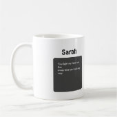 Mug Spotify Couples Cadeau pour lui Valentines jour, (Gauche)