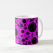 Mug Spots de bulles spatiales - rose (Devant droit)