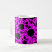 Mug Spots de bulles spatiales - rose (Devant gauche)