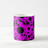 Mug Spots de bulles spatiales - rose (Centre)