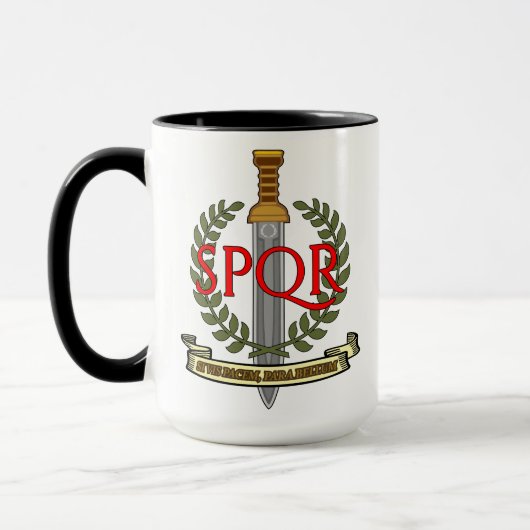 Mug SPQR Gladius - Senatus Populusque Romanus (Gauche)