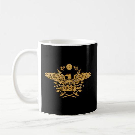 Mug Spqr Roma Caput Mundi Roma Invicta Empire romain (Gauche)