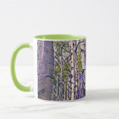 Mug Spring Aspen Tree Woodland Purple Green Coffee (Gauche)