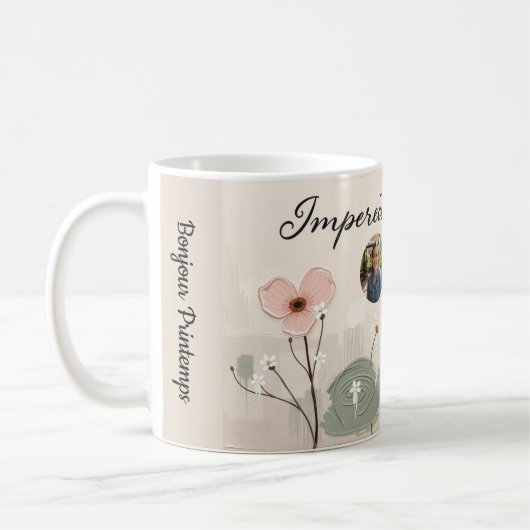 Mug Spring Bloom Wildflower Meadow Personalized (Gauche)