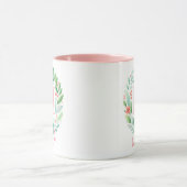 Mug Spring Blossom Lettre personnalisée M - Nom person (Centre)