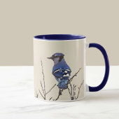 Mug Spring Blue Jay Fine Art pour les amateurs d'oisea