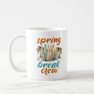 Mug Spring Break Crew Beach Vibes Squad Famille 2025
