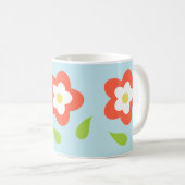 Mug Spring Bubble Flowers (on Blue)  (Devant droit)
