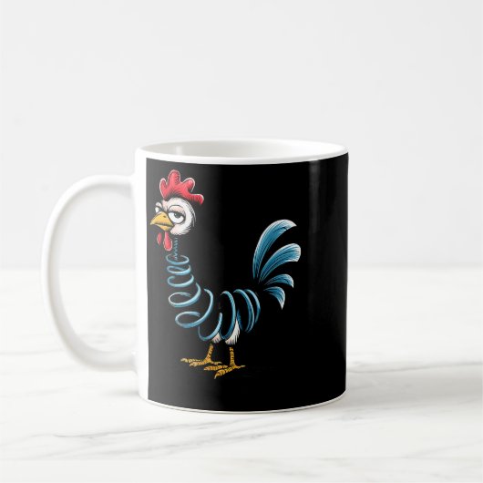 Mug Spring Chicken Chicken On Go Stick Funny Chicken (Gauche)