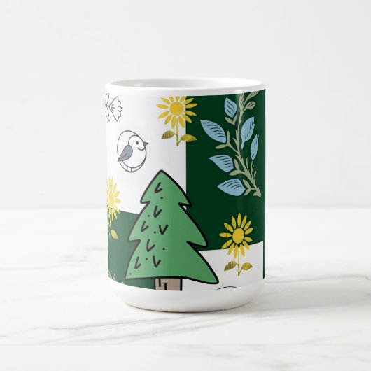 Mug Spring design women's socks (Centre)