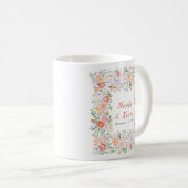 Mug Spring Floral Flowers Wedding  (Devant droit)