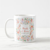 Mug Spring Floral Flowers Wedding  (Gauche)