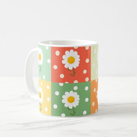 Mug Spring Flower Pastel Cute Fun  (Devant gauche)