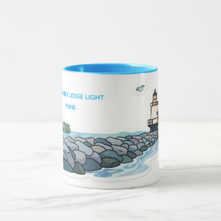 MUG SPRING POINT LEDGE LIGHT, MAINE